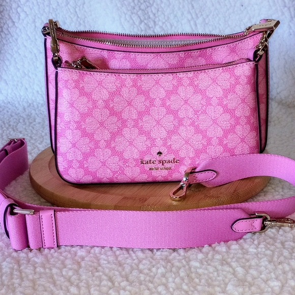 Kate Spade Pink Floral Women's Bag; 2in1; NWT - Picture 11 of 12